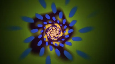 Vibrant abstract spiral design elements. Stock Footage 334676558