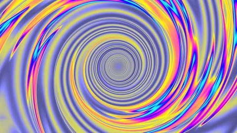 Vibrant Abstract Spiral Pattern with Bright Colors and Motion Effect Stock Illustration