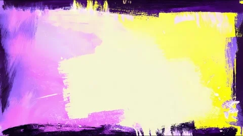 Vibrant abstract stopmotion animation with artistic brushstroke backgrounds.. Stock Footage 315347759
