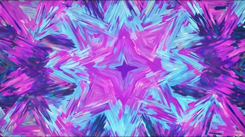 Vibrant abstract stopmotion animation with handdrawn artistic flair in 4k Stock Footage 315347511