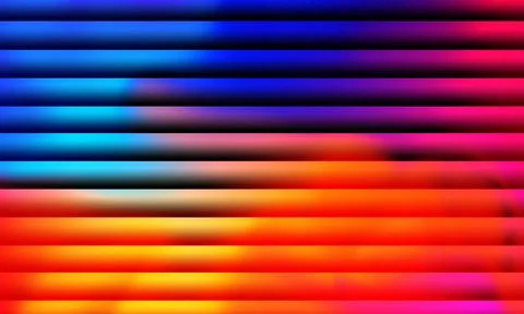 Vibrant abstract striped background with smooth gradient colors, modern artistic Stock Illustration