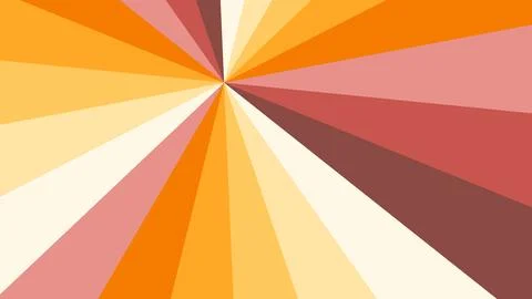 Vibrant abstract sunburst background combines orange pink cream yellow and Stock Illustration