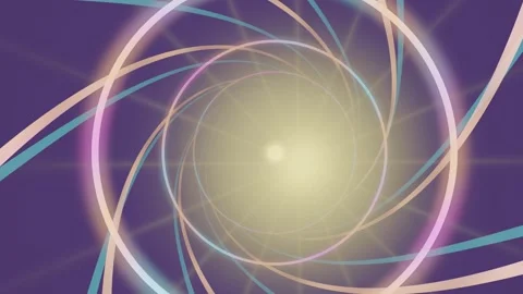 Vibrant abstract swirl animation with light and motion Stock Footage 337388848