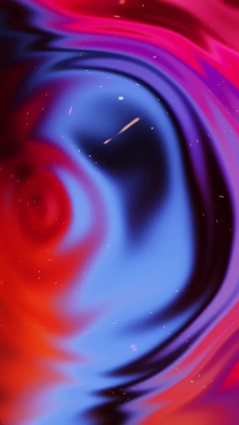 Vibrant Abstract Swirl in Red, Blue, and Purple: Flowing Colorful Motion Im.. Stock Footage 341781597