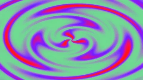 Vibrant abstract swirling motion background, psychedelic color flow animation Stock Footage 342207793