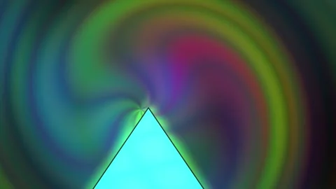 Vibrant abstract swirling patterns with triangular shapes. Stock Footage 337517866