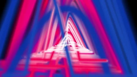 Vibrant abstract swirling vortex of red and blue light against a dark Stock Footage 314889458