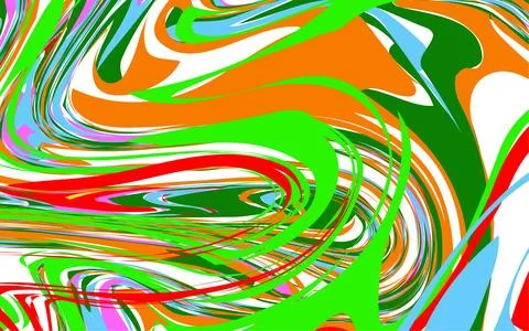 Vibrant abstract swirls of color create a dynamic and energetic visual flow Stock Illustration