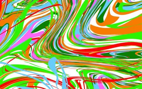 Vibrant abstract swirls of color create a dynamic and energetic visual flow Stock Illustration