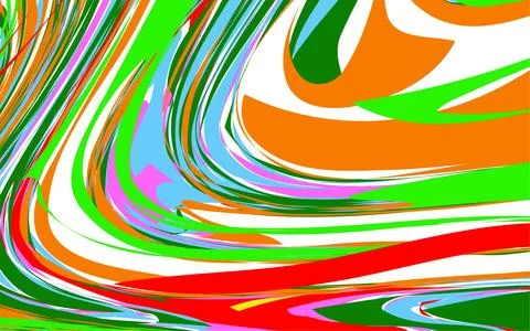 Vibrant abstract swirls of color create a dynamic and energetic visual flow Stock Illustration