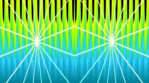 Vibrant Abstract Synthwave Background with Glowing Neon Energy Beams Stock Footage 335462333