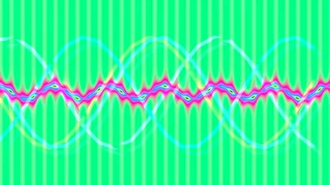 Vibrant Abstract Synthwave Ripple Effect with Magenta Stripe Background Stock Footage 336162530