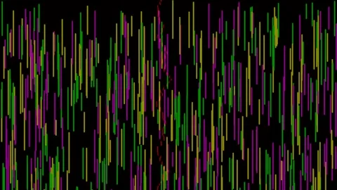 Vibrant abstract technology background: flowing multicolored digital data s.. Stock Footage 339498036