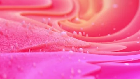 Vibrant Abstract Texture in Warm Pink and Orange Wave Patterns Stock Footage 341781563