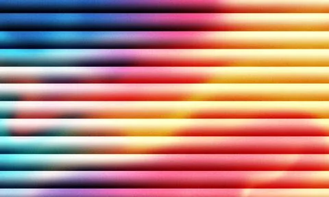 Vibrant abstract textured horizontal lines gradient backgrounds in rainbow Stock Illustration