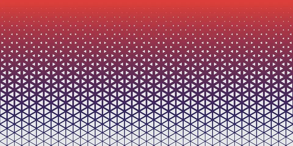 Vibrant abstract triangle halftone gradient background with red and purple Stock Illustration