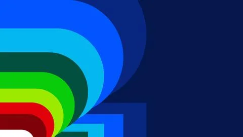 Vibrant Abstract Vector Background with Dynamic Geometric Shapes for 2026 F.. Stock Illustration