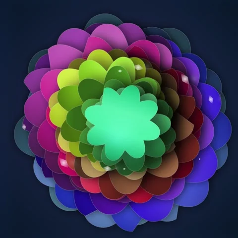 Vibrant abstract watercolor flower pattern background design Stock Footage 345690625