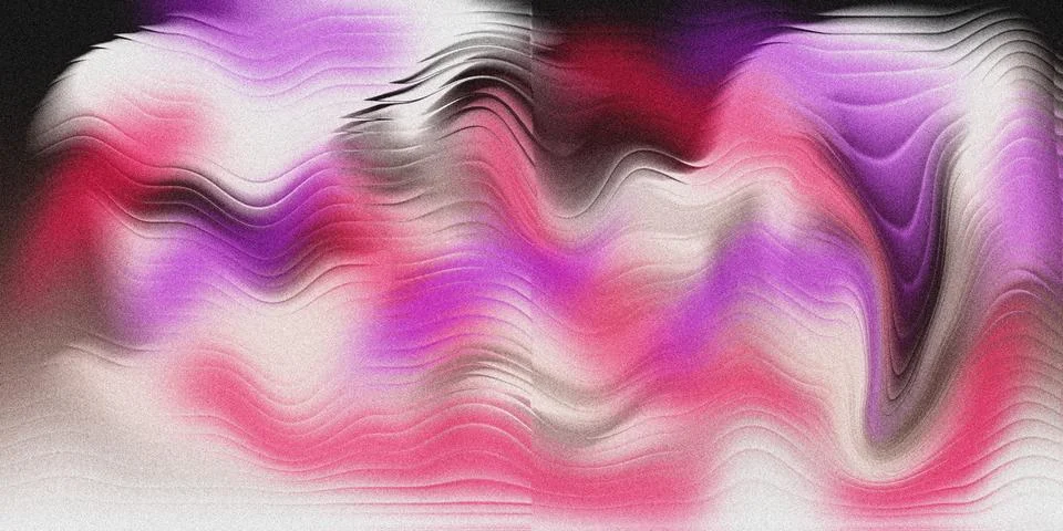Vibrant Abstract Wave Background – Pink, Purple, and White Fluid Art Texture Stock Illustration