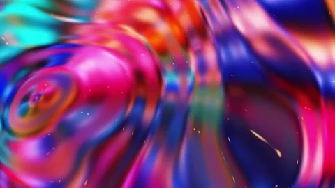 Vibrant Abstract Wave Fusion of Multicolor Light and Motion in Dynamic Flui.. Stock Footage 341781619