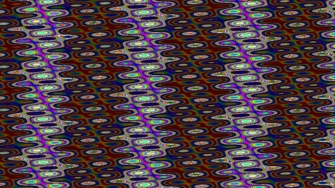 Vibrant abstract wave pattern background: colorful repeating stripes texture Stock Footage 337161724