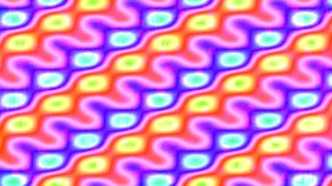 Vibrant Abstract Wave Pattern Background Seamless Digital Art Gradient Design Stock Footage 339496004