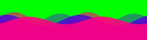 Vibrant abstract wave pattern featuring layered pink and blue shapes Stock Footage 340903826