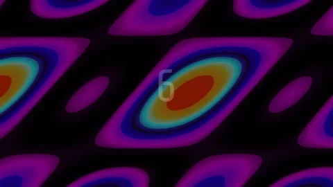 Vibrant abstract wave patterns background loop for retro design Stock Footage 342207806