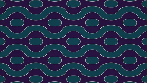 Vibrant abstract waves and ovals on a dark background Stock Footage 337952480