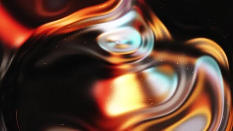 Vibrant Abstract Waves of Colorful Light Reflection with Fluid Motion in En.. Stock Footage 341781560