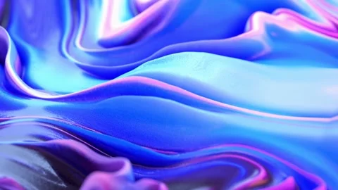 Vibrant Abstract Waves with Dynamic Colors and Smooth Flowing Motion in Cre.. Stock Footage 341781624
