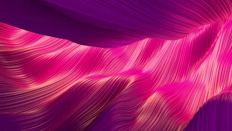 Vibrant Abstract Waves of Magenta and Pink with Flowing Lines and Dynamic M.. Stock Footage 341781472