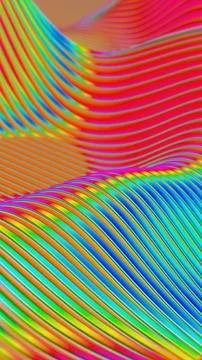 Vibrant Abstract Waves with Multicolor Gradient Patterns 스톡 일러스트