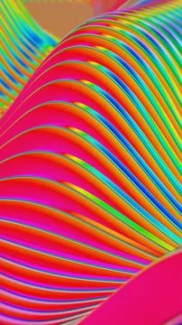 Vibrant Abstract Waves with Multicolor Gradient Patterns Stock Illustration