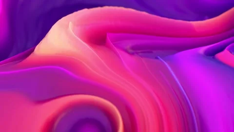 Vibrant Abstract Waves of Pink and Purple Fluid Design Stock Footage 341781626