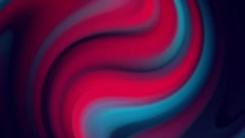 Vibrant Abstract Waves in Rich Red and Cool Blue Hues, Fluid Art Aesthetics.. Stock Footage 341918332