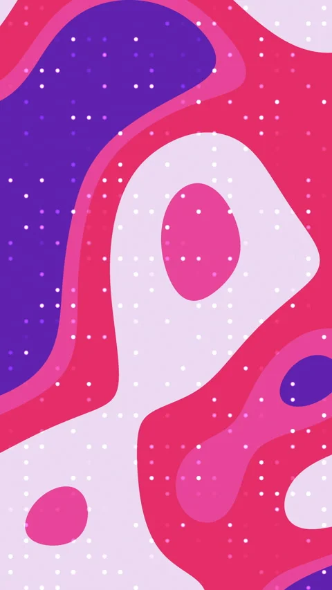 Vibrant abstract waves swirl in bold hues of pink, purple, and white Stock-Footage 333112689
