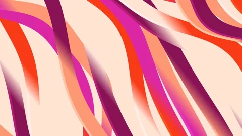 Vibrant Abstract Wavy Lines Background Animation. Stock Footage 329292532