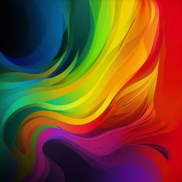Vibrant and abstract background featuring a colorful rainbow gradient 스톡 사진