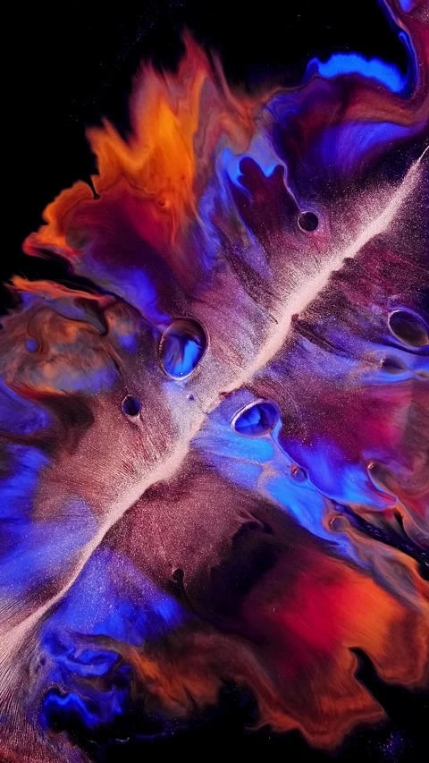 Vibrant and captivating Abstract Fluid Art showcased with a stunning combination Stock Footage 291979217