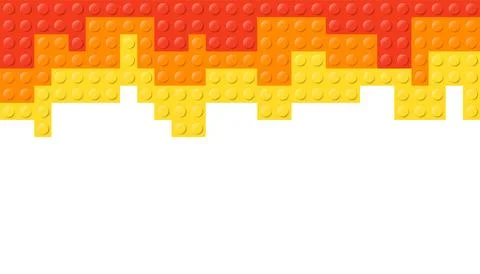 A vibrant and colorful brick pattern showcasing a beautiful blend from red .. Illustrazione stock