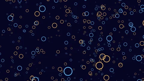 Vibrant and colorful bubbles floating in a dark blue background Stock-Footage 282779840