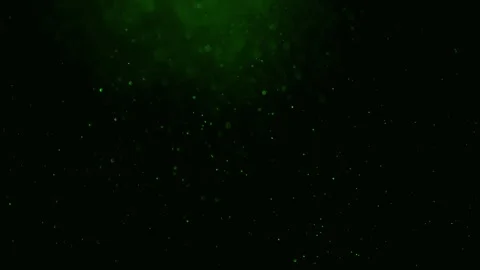 Vibrant and colorful dust bubble effect falling over a black background Stock-Footage 301896796
