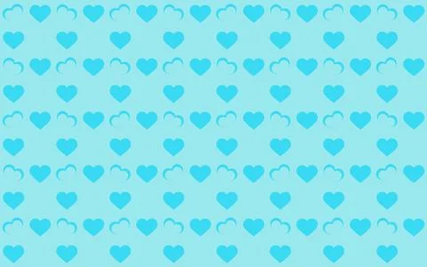 Vibrant and dynamic pattern with hearts with duality shapes Stock Illustration
