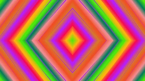 Vibrant and energetic abstract pattern showcasing a central diamond, perfec.. Stock Footage 328897432