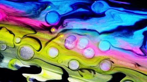 Vibrant and Engaging Abstract Fluid Art That Features Colorful and Animated Stock Footage 303607559