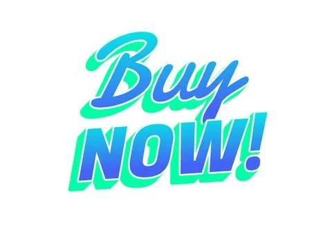 A vibrant and eye catching graphic featuring the text Buy NOW! in stylish f.. Stock Illustration