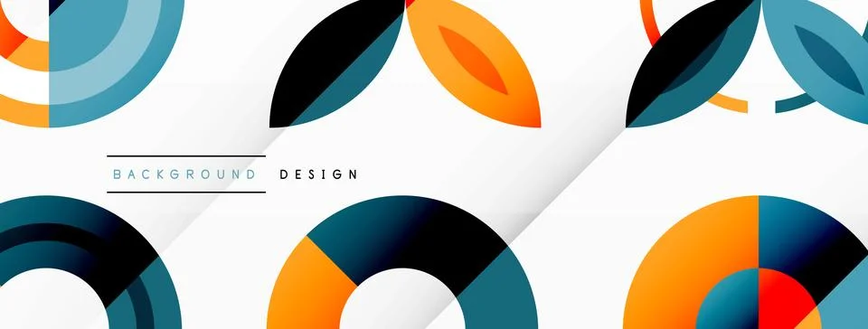 Vibrant and eye-catching vector background featuring a grid of colorful circles Stock Illustration