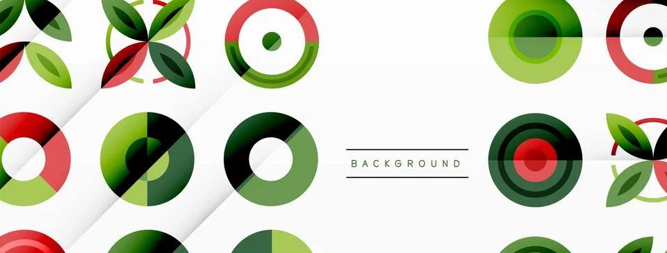 Vibrant and eye-catching vector background featuring a grid of colorful circles Stock Illustration