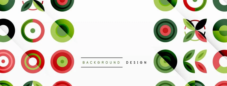 Vibrant and eye-catching vector background featuring a grid of colorful circles Stock Illustration